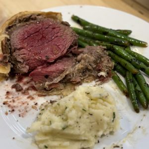 Beef Wellington Menu - Date Night Review Photo from Cooking Class in Austin 2