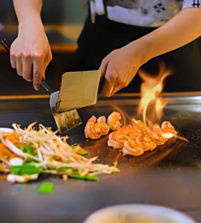 At-home hibachi in Bay Area