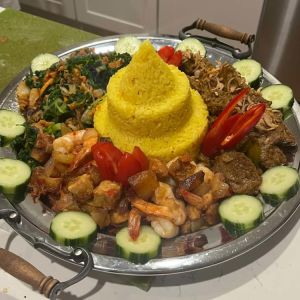 Indonesian Rice Table Review Photo from Cooking Class in Chicago 9
